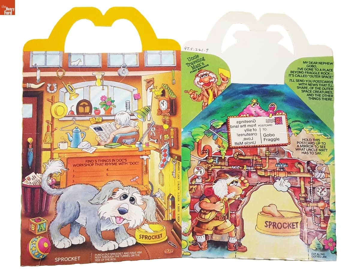 McDonald's Fraggle Rock Happy Meal Packaging, 1988