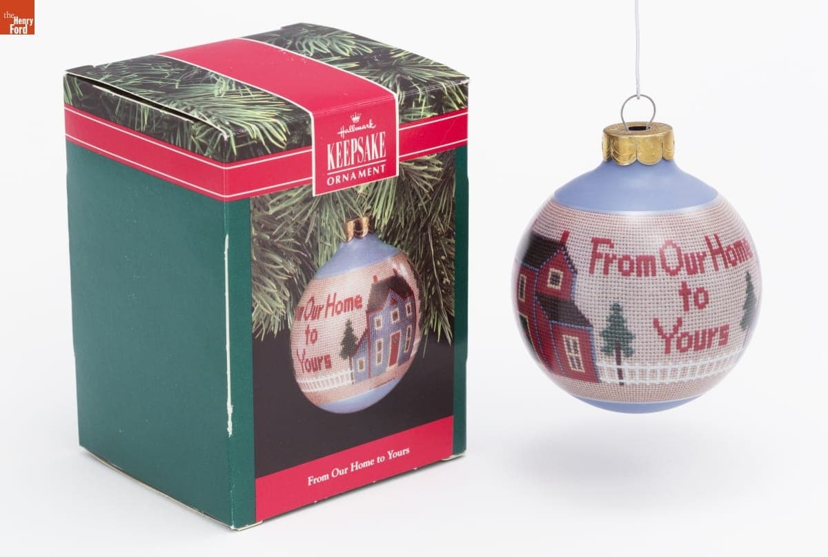 Hallmark "From Our Home to Yours" Christmas Ornament, 1990