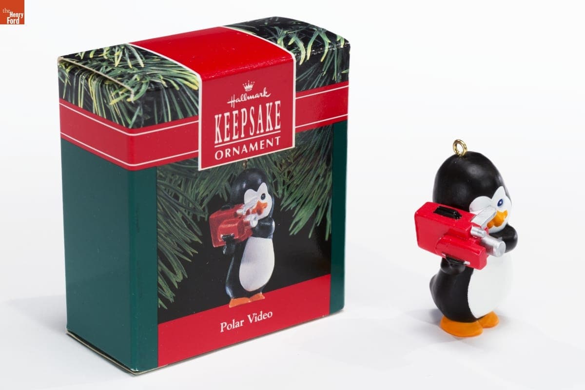 Hallmark "Polar Penguin: Polar Video" Christmas Ornament, 1990