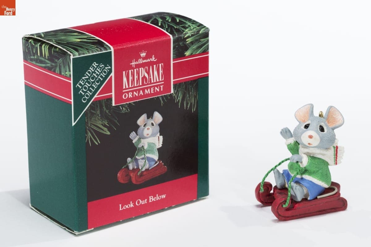 Hallmark "Tender Touches: Look Out Below" Christmas Ornament, 1991