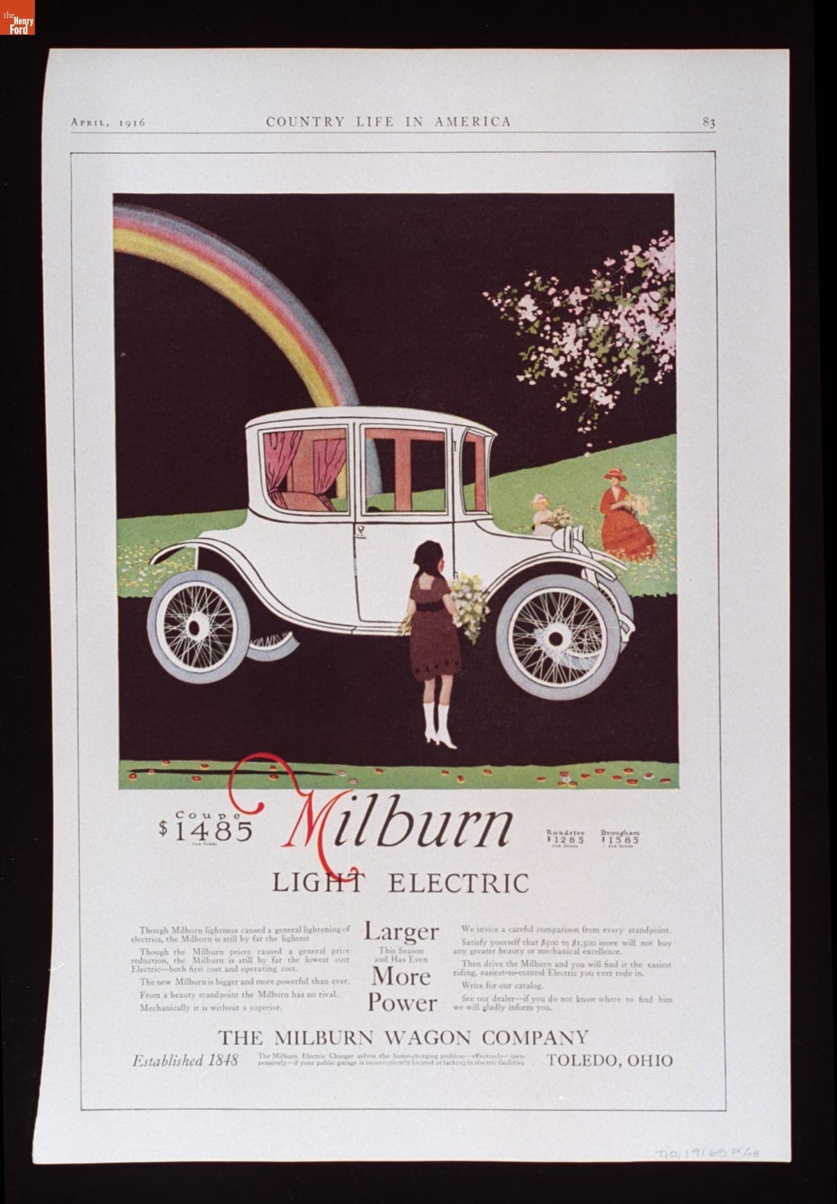 Milburn Light Electric, April 1916