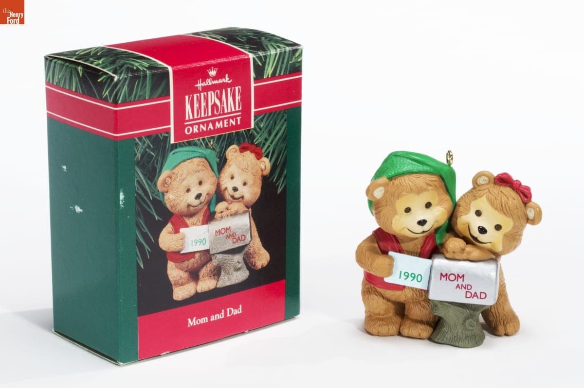 Hallmark "Mom and Dad" Christmas Ornament, 1990