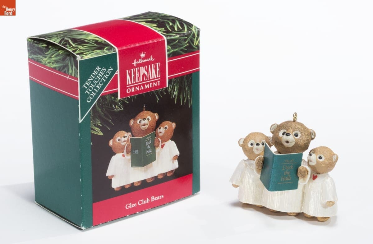 Hallmark "Tender Touches: Glee Club Bears" Christmas Ornament, 1991