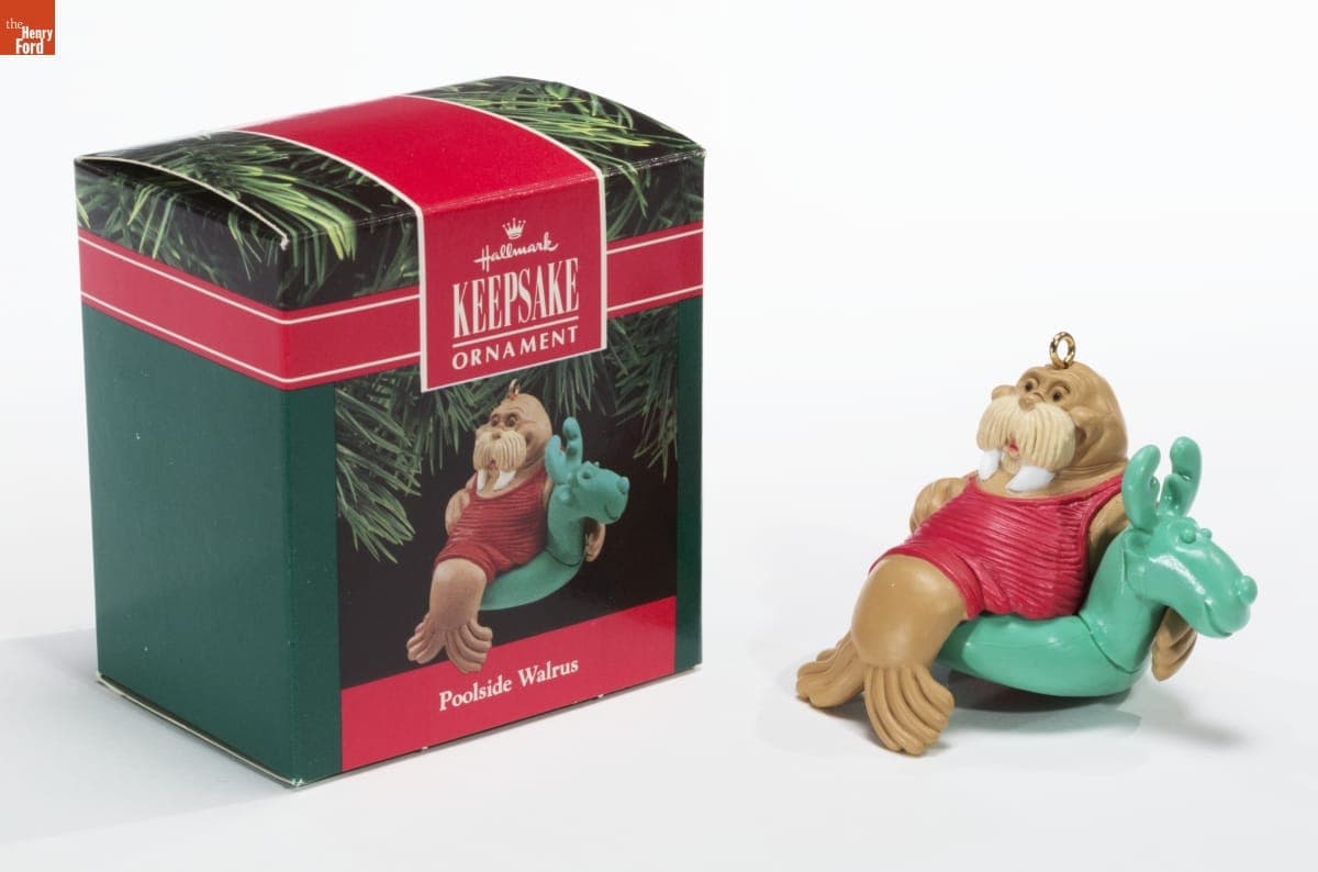 Hallmark "Poolside Walrus" Christmas Ornament, 1990