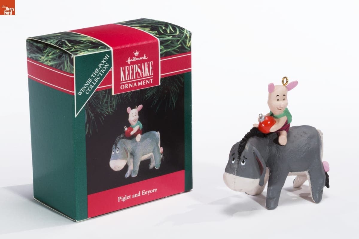 Hallmark "Winnie-the-Pooh Collection: Piglet and Eeyore" Christmas Ornament, 1991