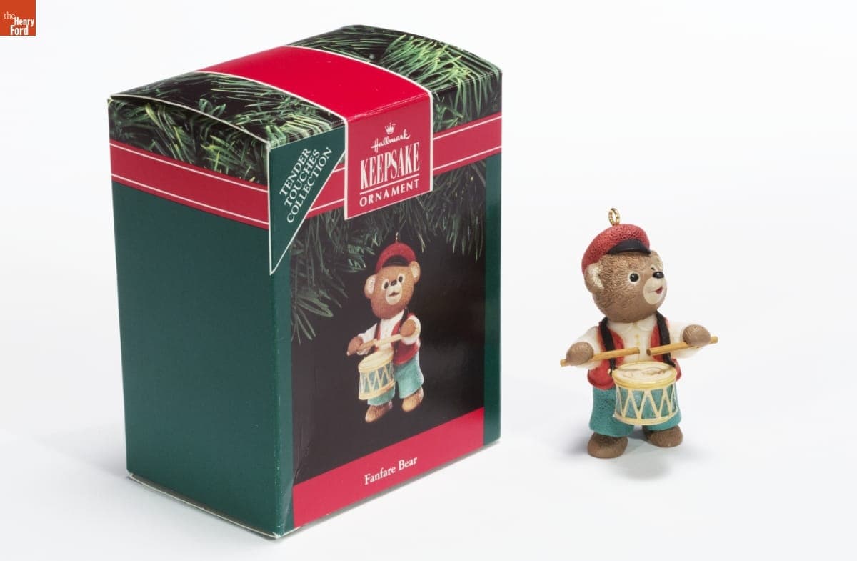 Hallmark "Tender Touches: Fanfare Bear" Christmas Ornament, 1991