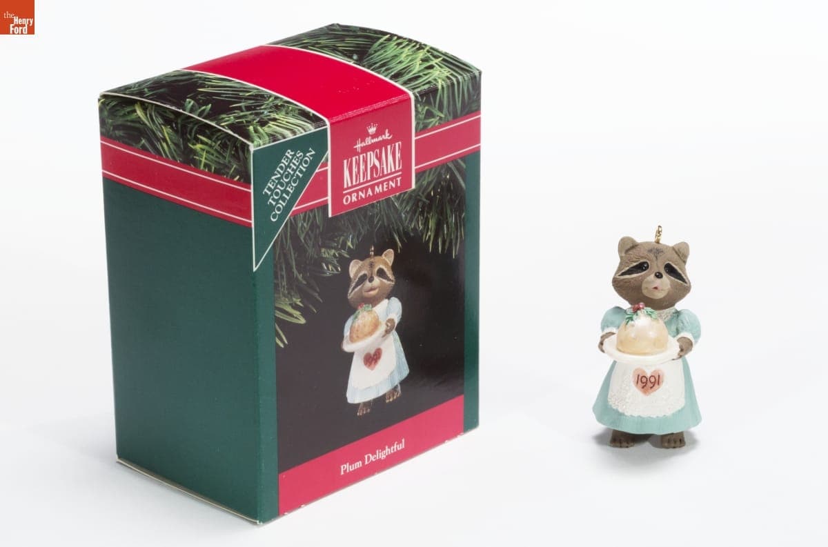 Hallmark "Tender Touches: Plum Delightful" Christmas Ornament, 1991