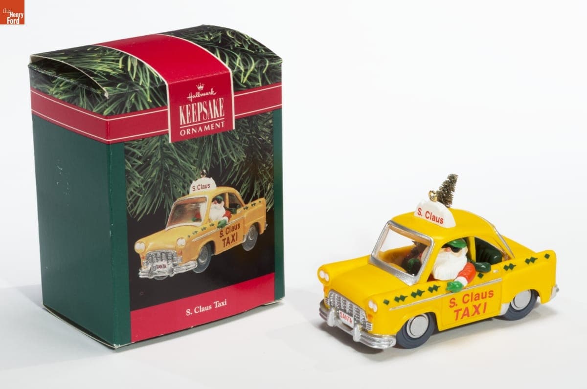Hallmark "S. Claus Taxi" Christmas Ornament, 1990