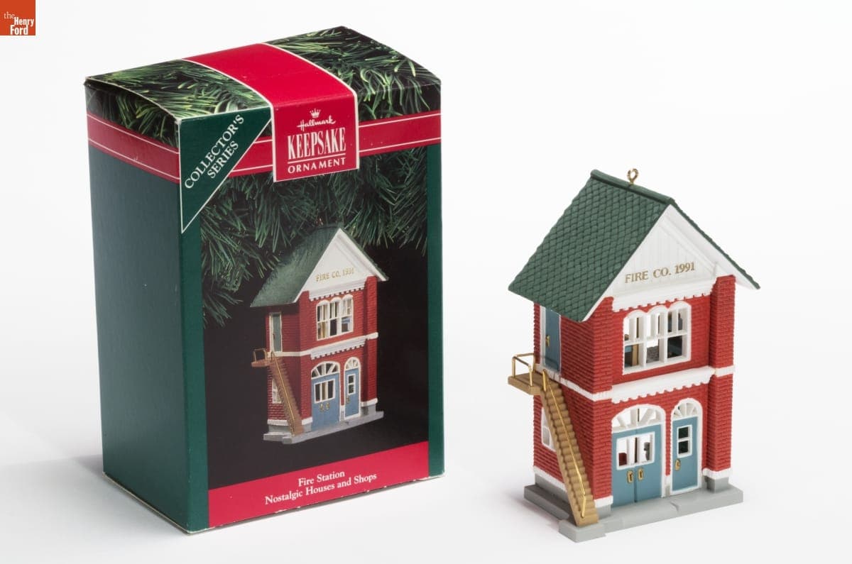 Hallmark "Nostalgic Houses and Shops Series: Fire Station" Christmas Ornament, 1991