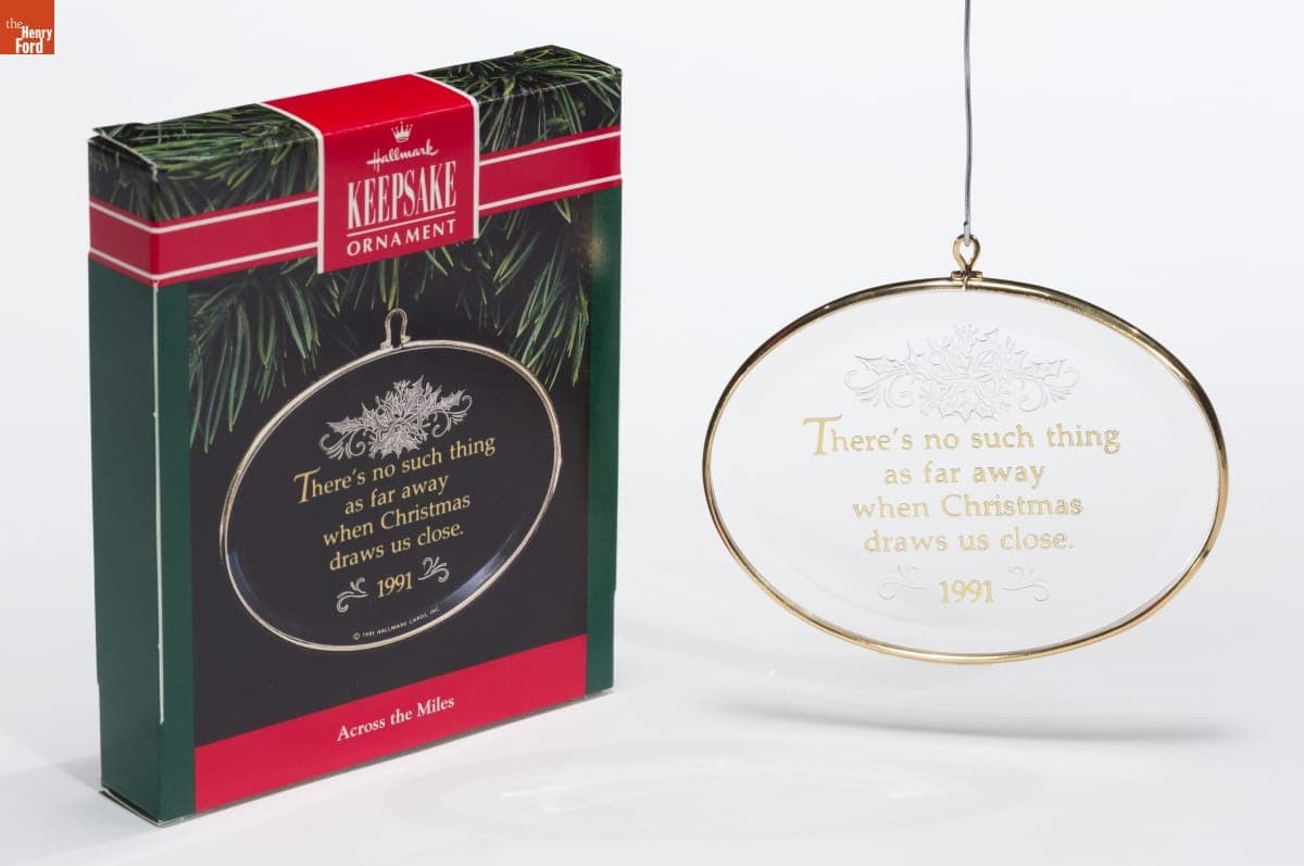Hallmark "Across the Miles" Christmas Ornament, 1991