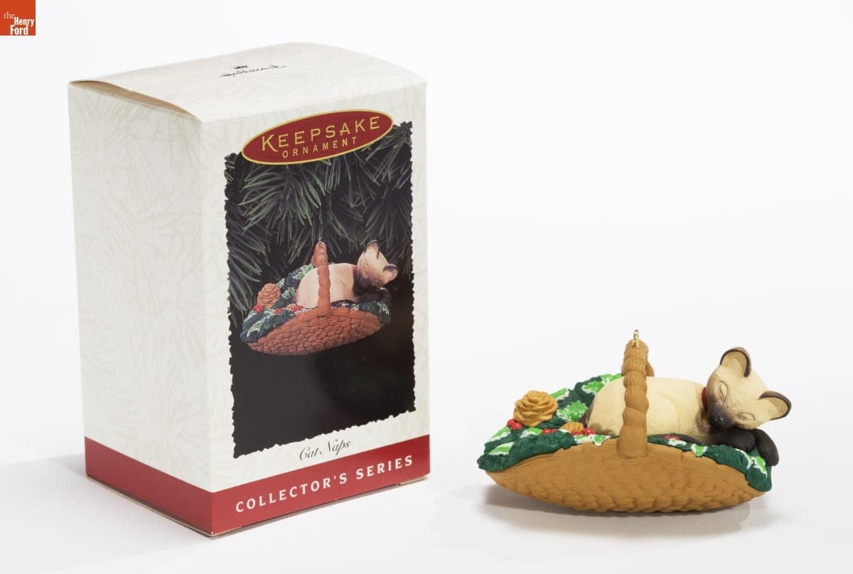 Hallmark "Cat Naps Series" Christmas Ornament, 1996