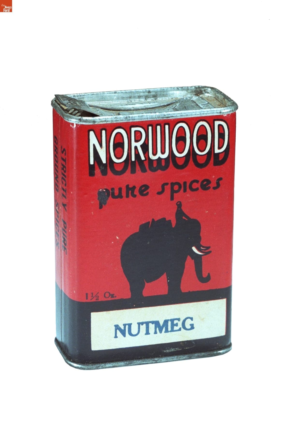 "Norwood Pure Spices: Nutmeg" Can, 1930-1940