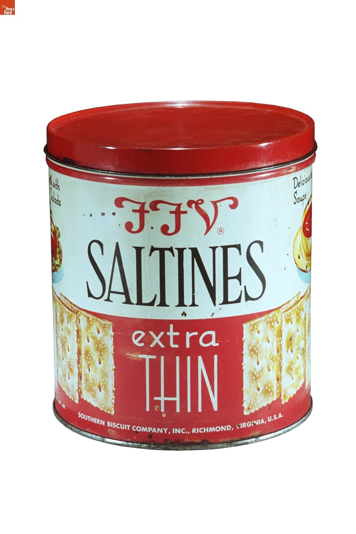 "Extra Thin Saltines" Can, 1930-1945