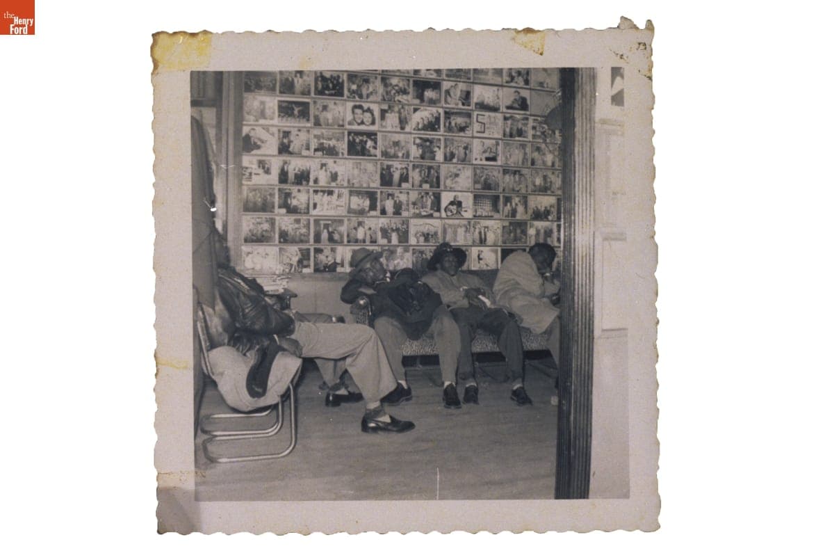 The Orioles Music Group inside Fox Brothers Clothier, Chicago, Illinois, 1942
