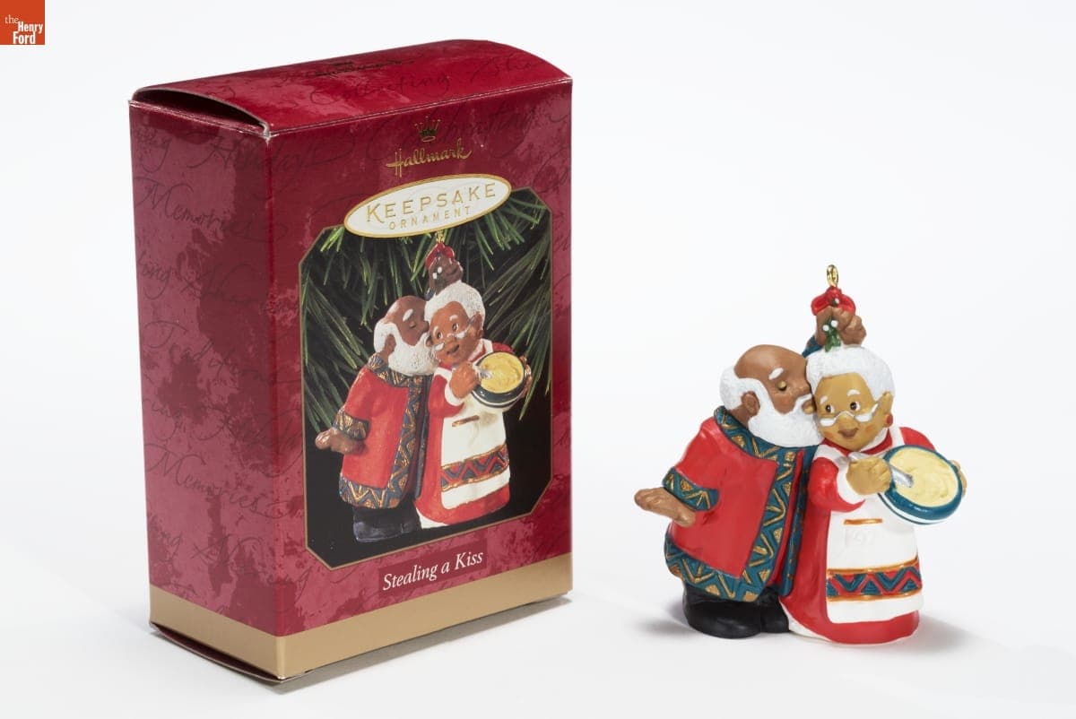 Hallmark "Stealing a Kiss" Christmas Ornament, 1997