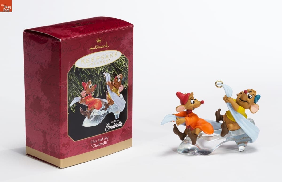 Hallmark "Disney's Cinderella: Gus and Jaq" Christmas Ornament, 1997