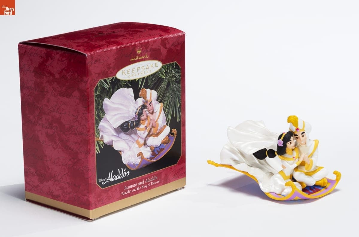 Hallmark "Disney's Aladdin and the King of Thieves: Jasmine and Aladdin" Christmas Ornament, 1997