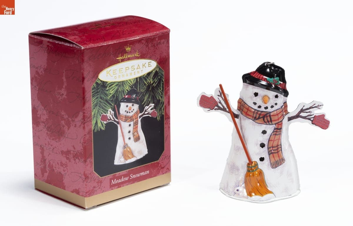 Hallmark "Meadow Snowman" Christmas Ornament, 1997