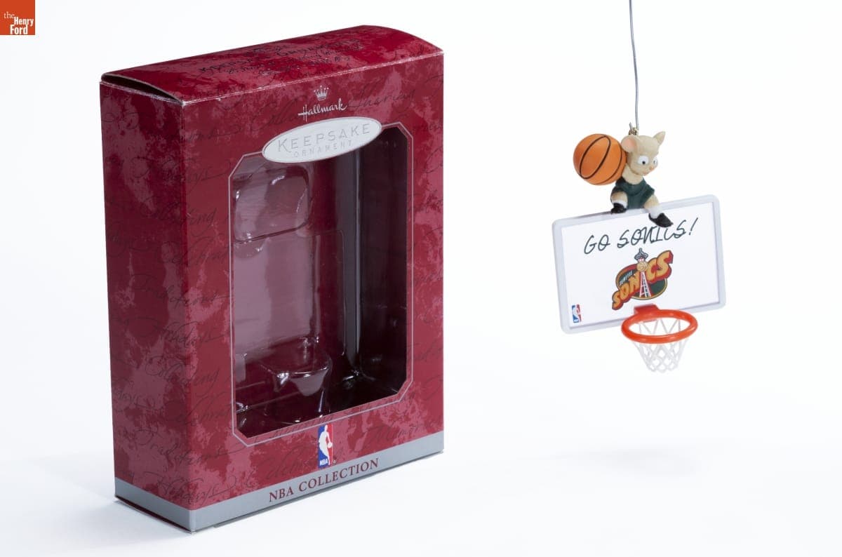 Hallmark "NBA Collection: Seattle Supersonics" Christmas Ornament, 1998