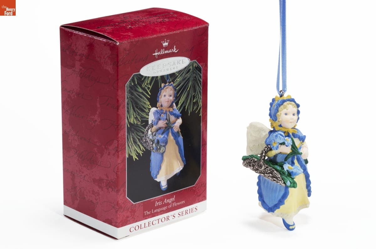 Hallmark "The Language of Flowers Series: Iris Angel" Christmas Ornament, 1998