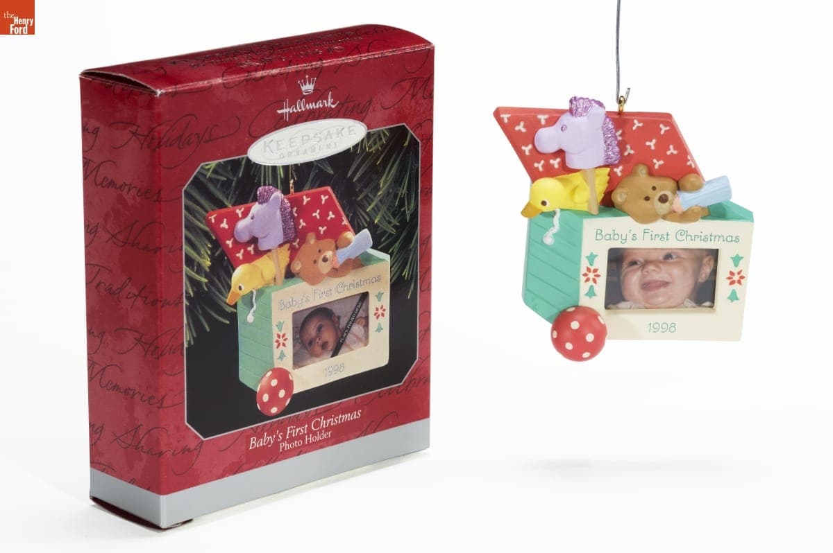 Hallmark "Baby's First Christmas Photo Holder" Christmas Ornament, 1998