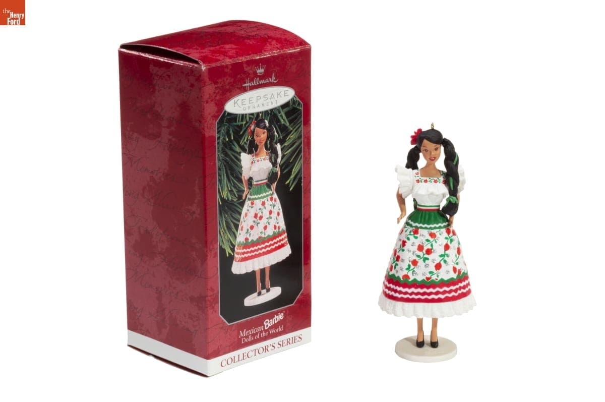 Hallmark "Dolls of the World Series: Mexican Barbie" Christmas Ornament, 1998