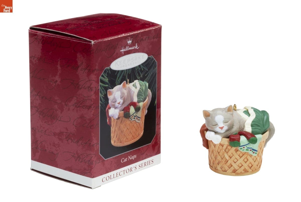 Hallmark "Cat Naps Series" Christmas Ornament, 1998