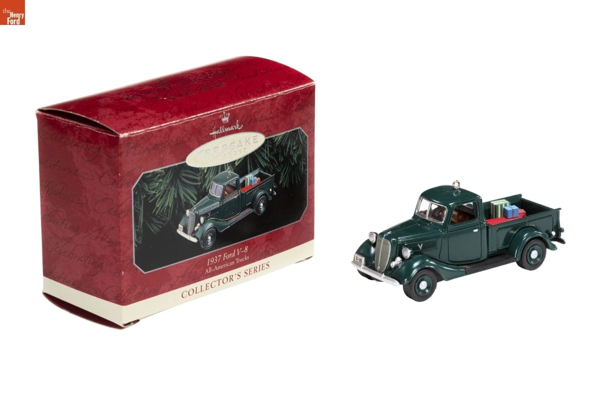 Hallmark "All-American Trucks Series: 1937 Ford V-8" Christmas Ornament, 1998