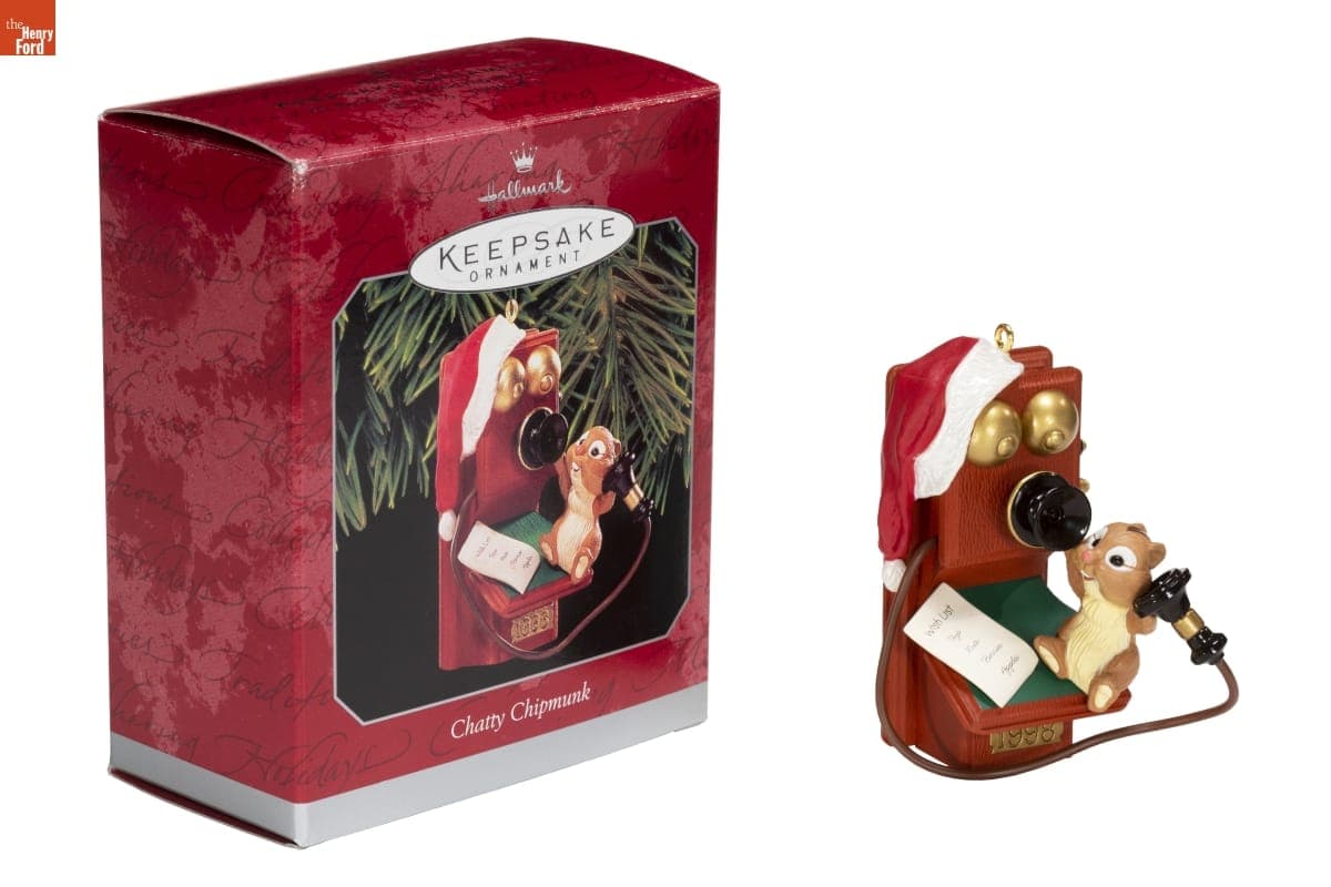 Hallmark "Chatty Chipmunk" Christmas Ornament, 1998