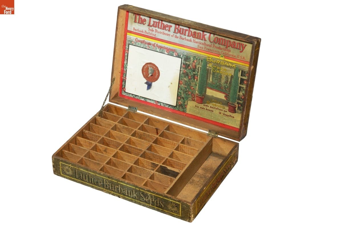 Luther Burbank Company Seed Box, 1915