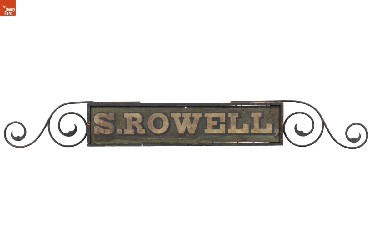 "S. Rowell" Sign