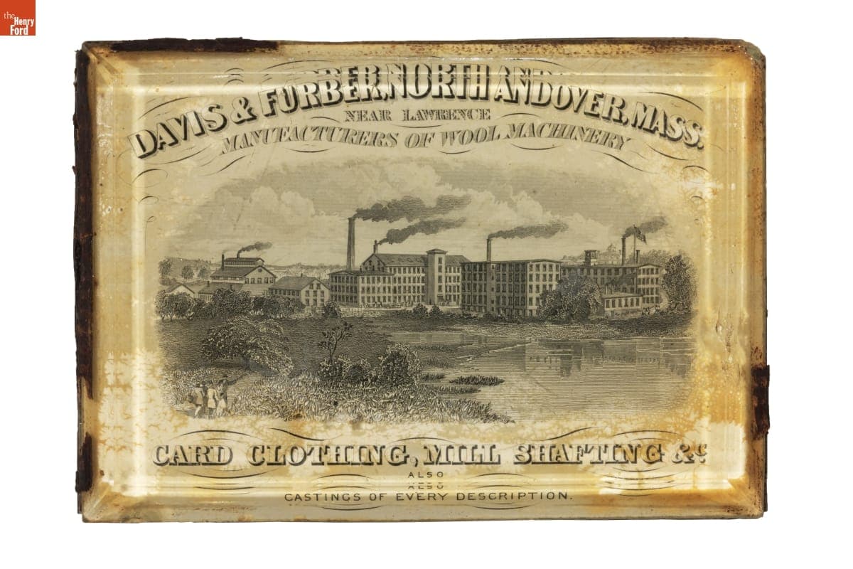 Davis & Furber, North Andover, Mass. Paperweight, 1870-1880