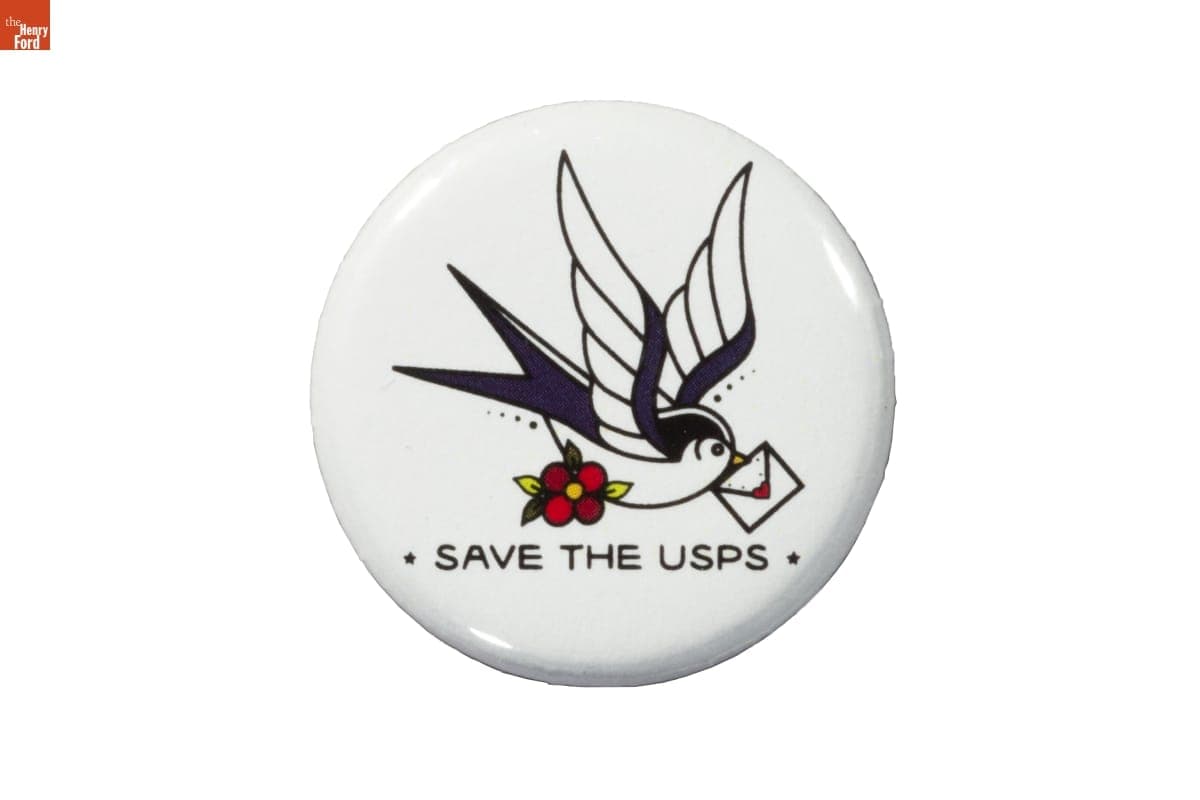"Save the USPS" Button, 2020