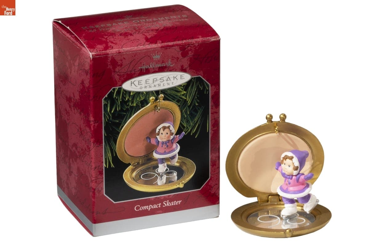 Hallmark "Compact Skater" Christmas Ornament, 1998