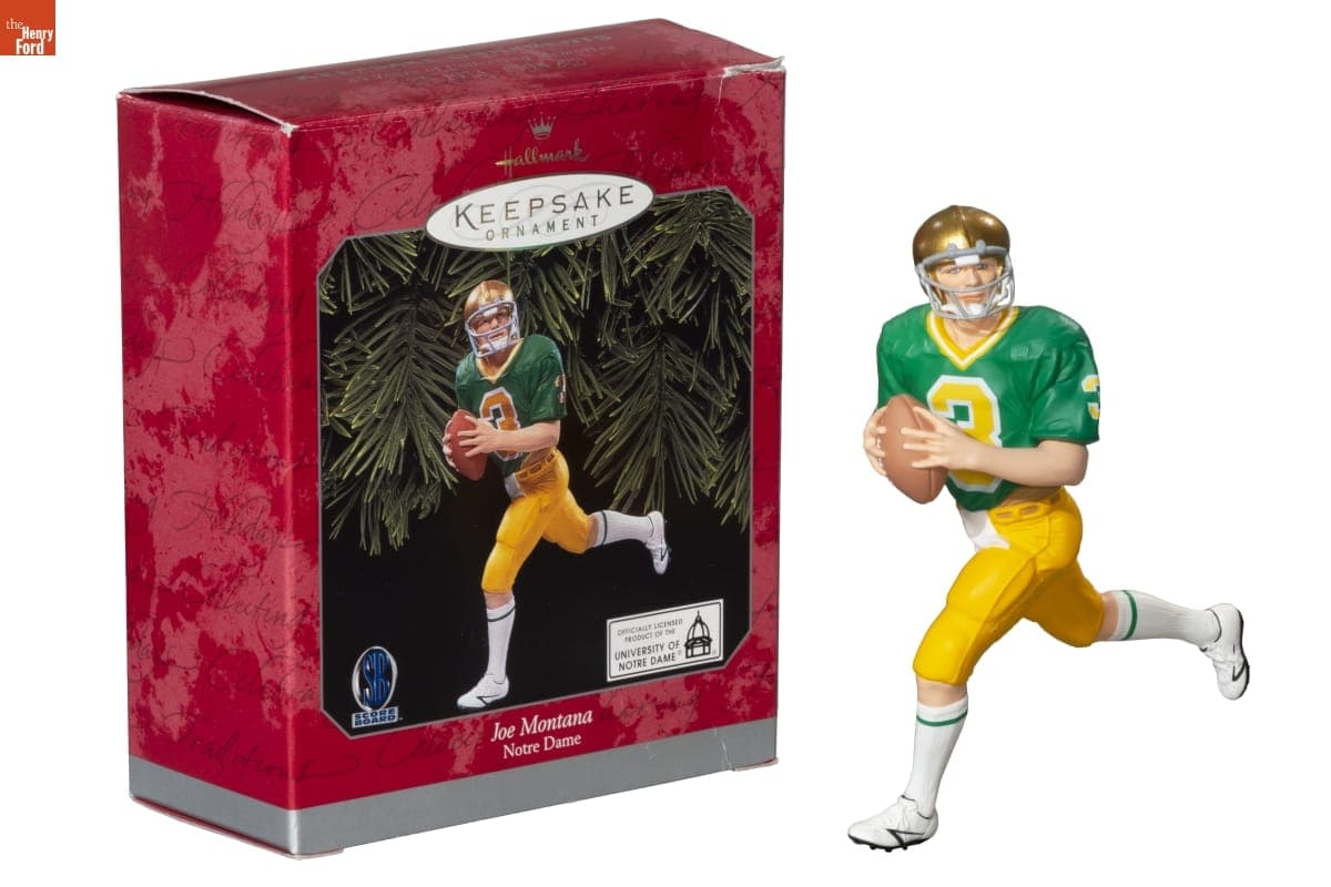 Hallmark "Notre Dame: Joe Montana" Christmas Ornament, 1998