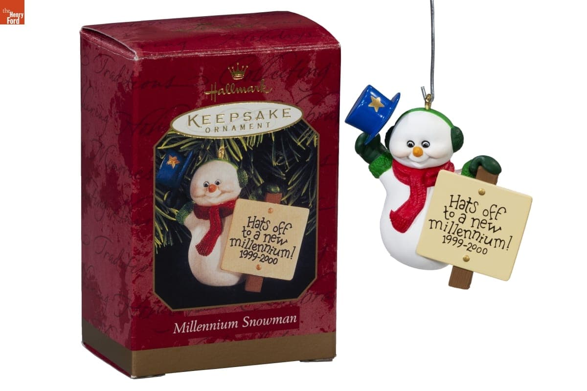Hallmark "Millennium Snowman" Christmas Ornament, 1999