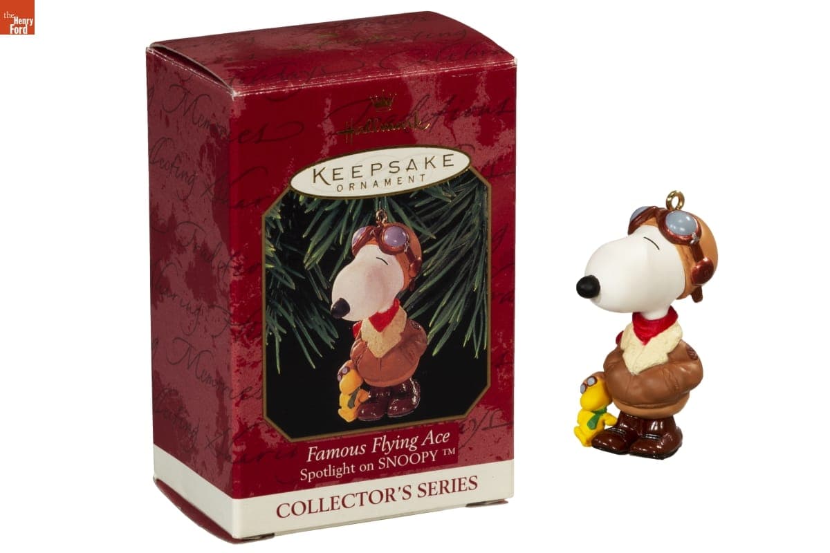 Hallmark "Spotlight on Snoopy Series: Famous Flying Ace" Christmas Ornament, 1999
