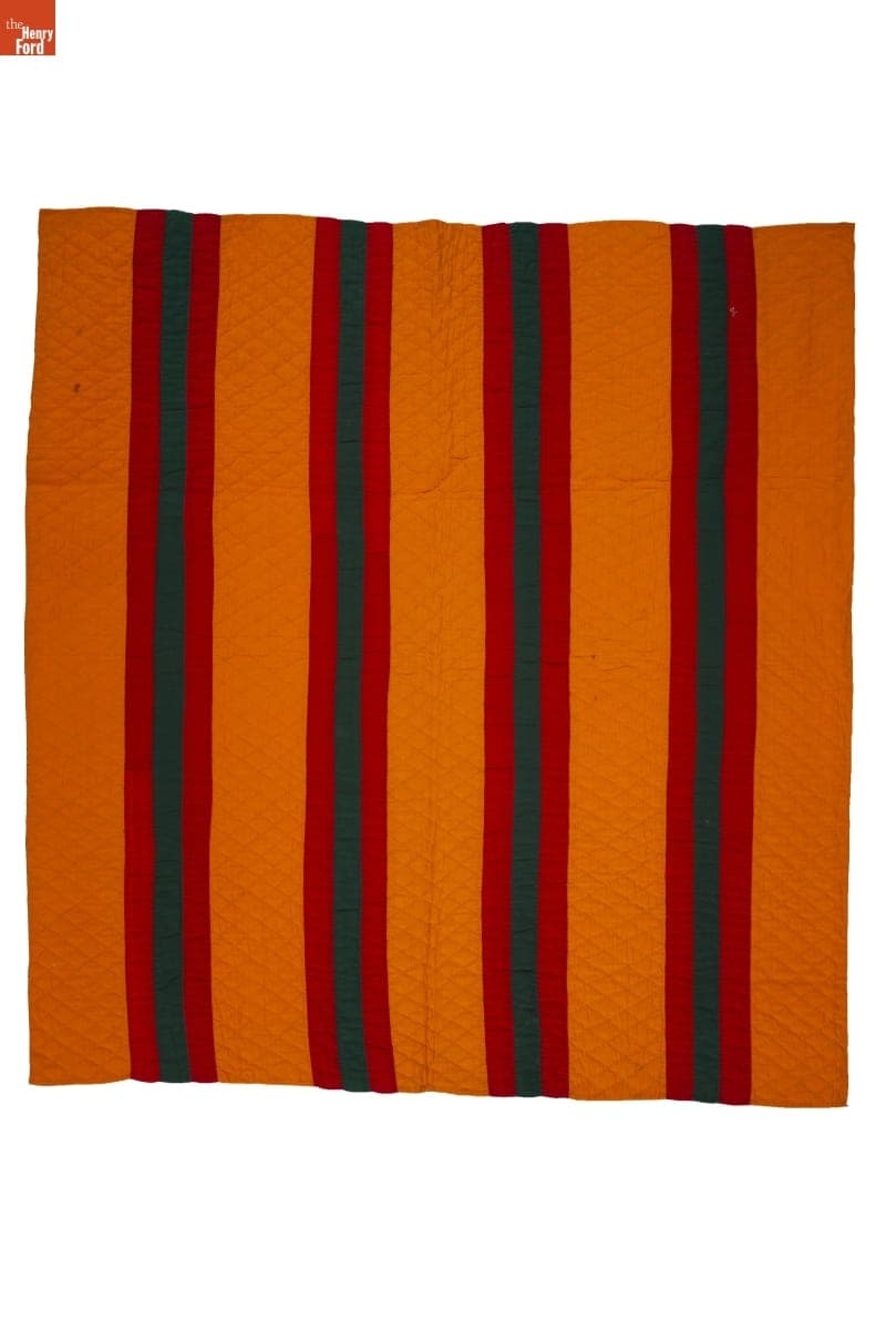 Mennonite "Bars" Crib Quilt, circa 1880