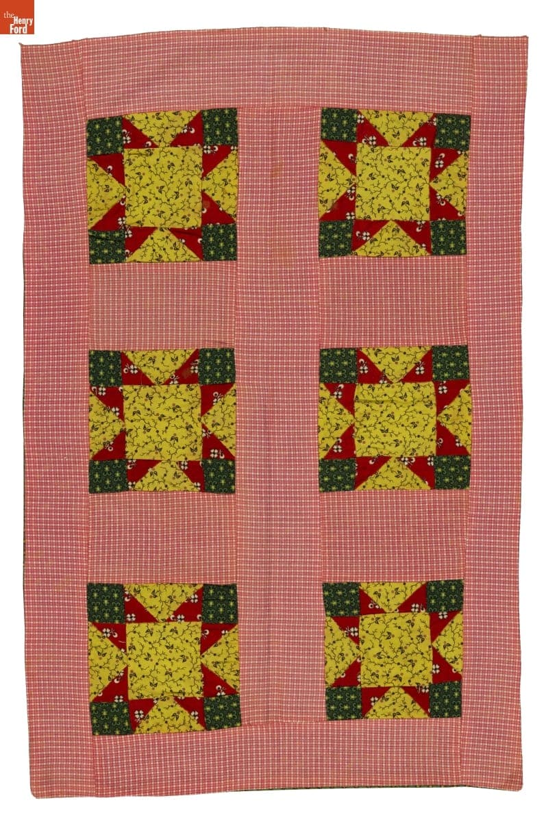 Evening Star Pillowcase, circa 1860