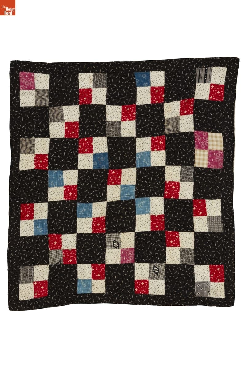 Four-Patch Doll Quilt, circa 1890