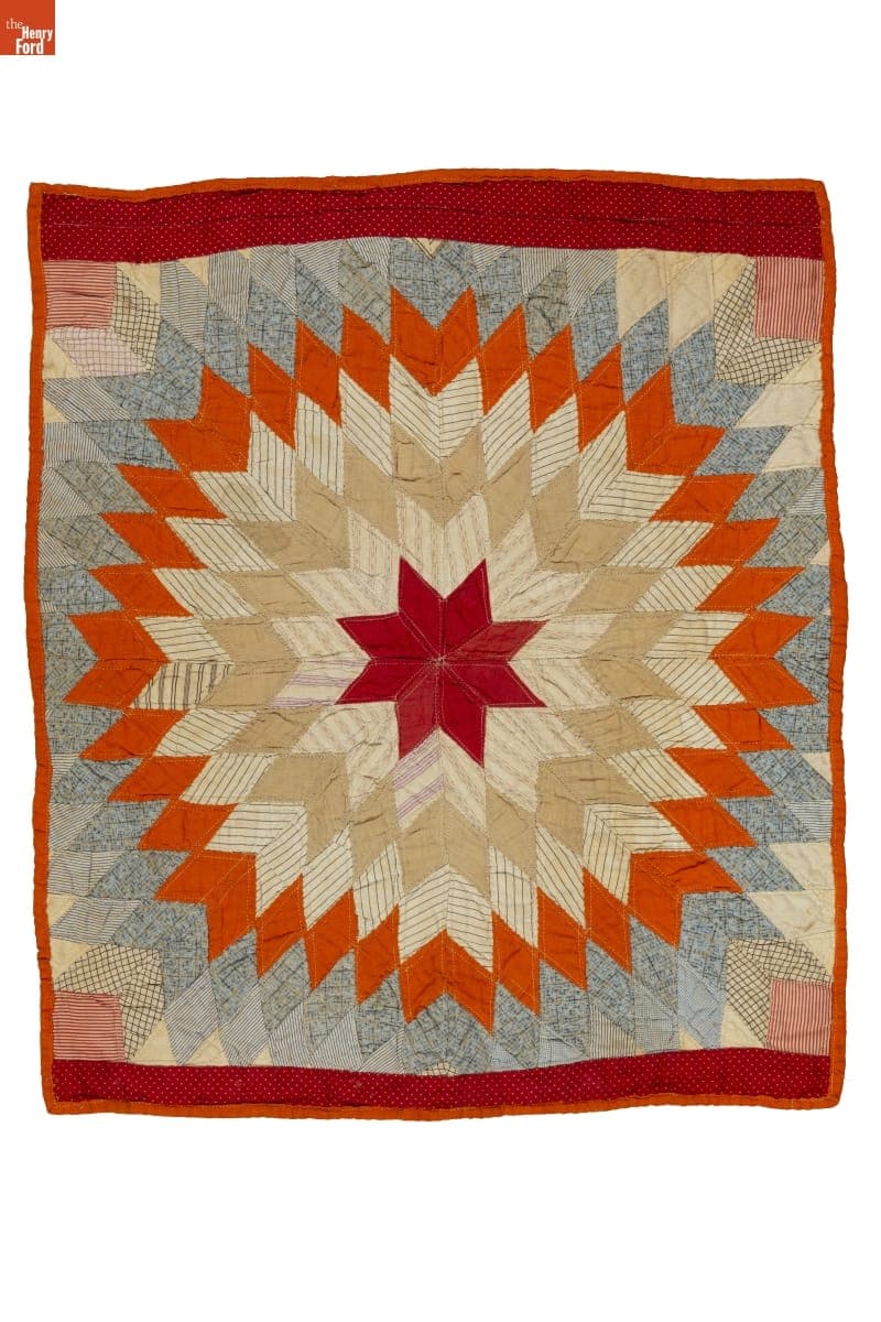 Starburst Doll Quilt, 1900-1910