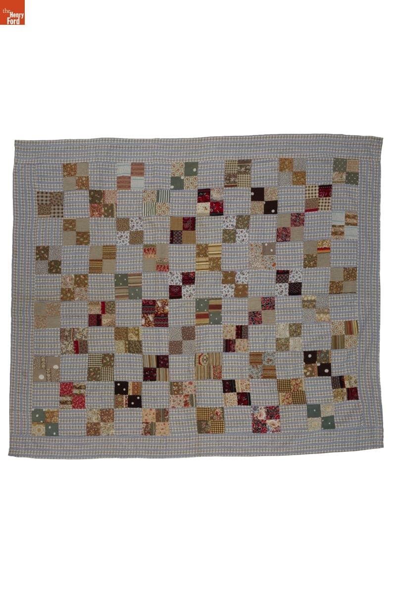 Four-Patch Crib Quilt, 1875-1920