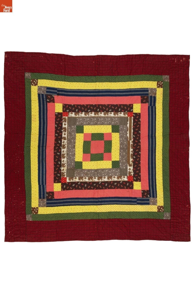 Center Medallion Crib Quilt, circa 1880