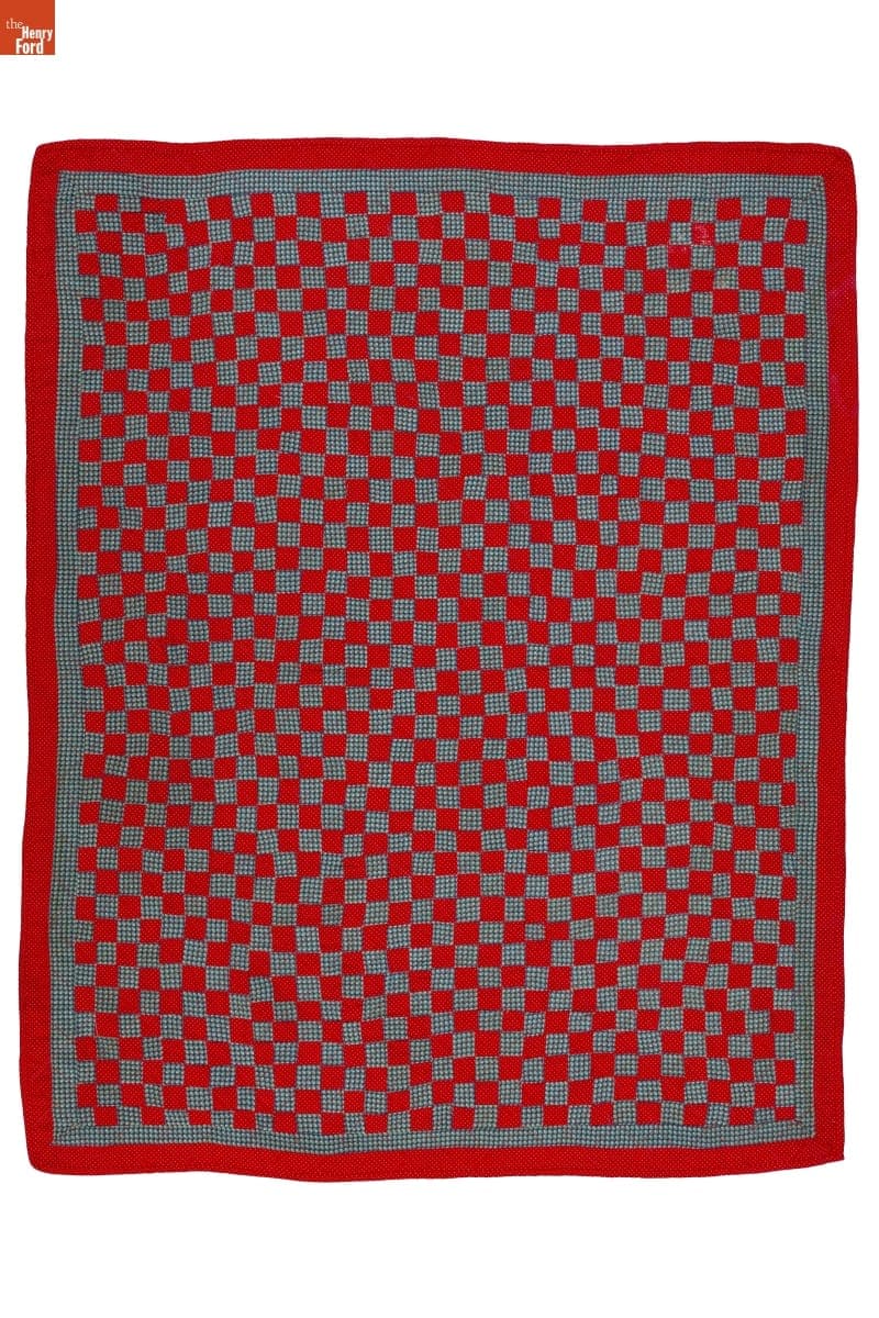 Mennonite One-Patch Crib Quilt, 1940-1960