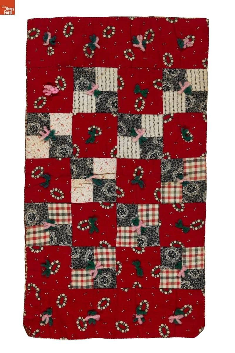 Four-Patch Doll Quilt, circa 1890