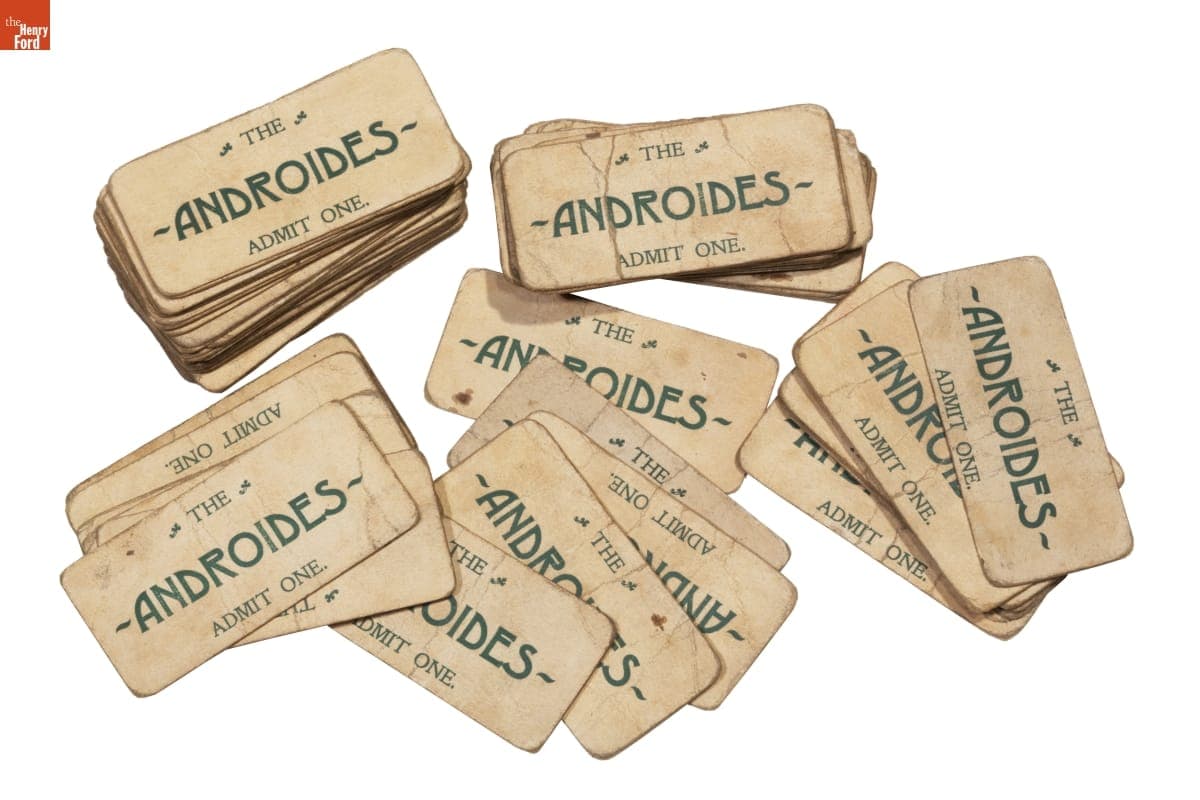 "The Androides" Automaton Admission Tickets, 1890-1905