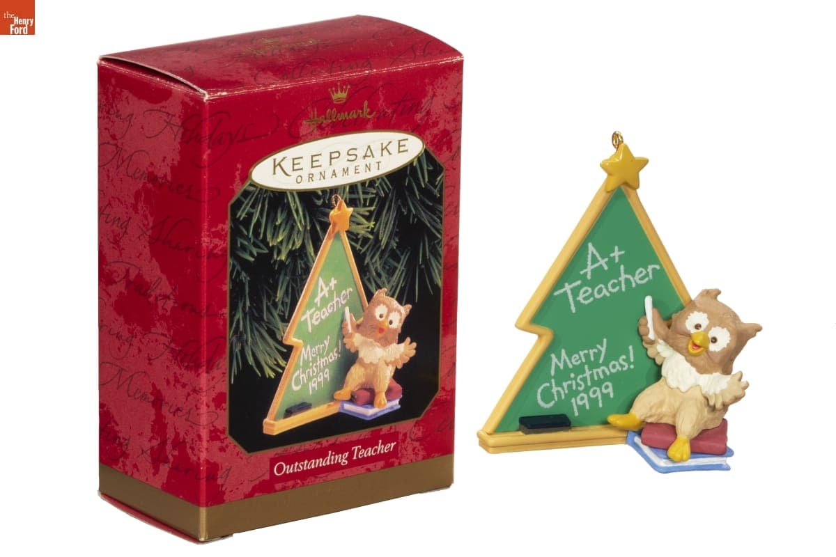 Hallmark "Outstanding Teacher" Christmas Ornament, 1999