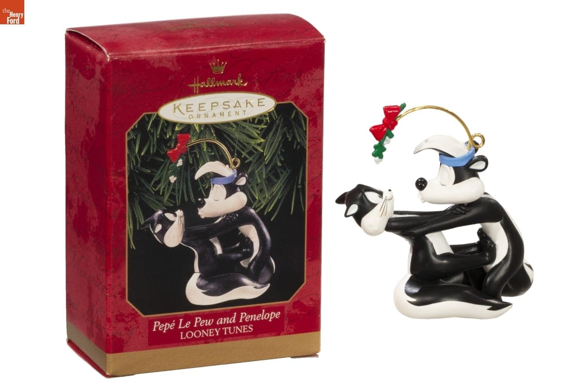 Hallmark "LOONEY TUNES: Pepe Le Pew and Penelope" Christmas Ornament, 1999