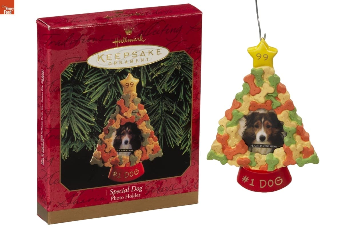 Hallmark "Special Dog Photo Holder" Christmas Ornament, 1999