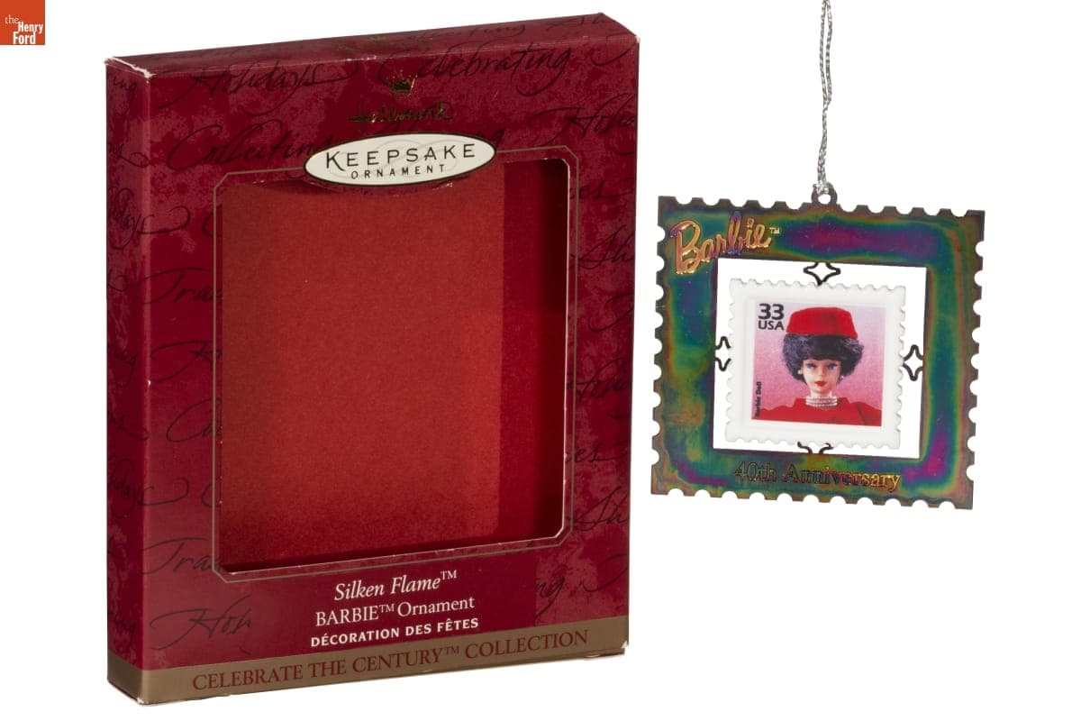 Hallmark "Celebrate The Century Collection: Silken Flame Barbie" Christmas Ornament, 1999